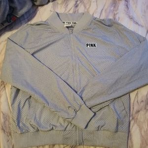 PINK Mesh Bomber Jacket